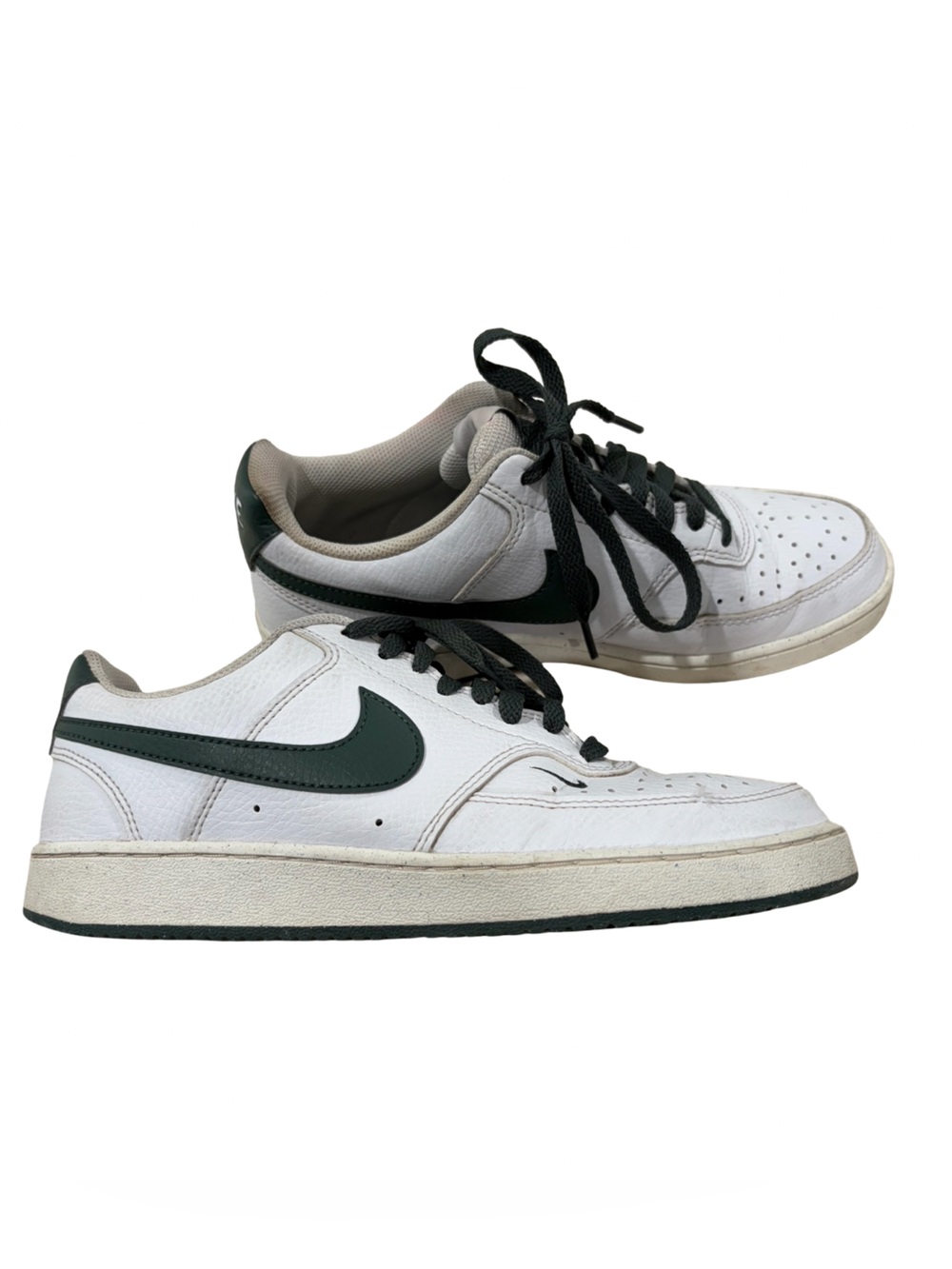 Nike court vision low hunter green and white 
Size 8 women’s